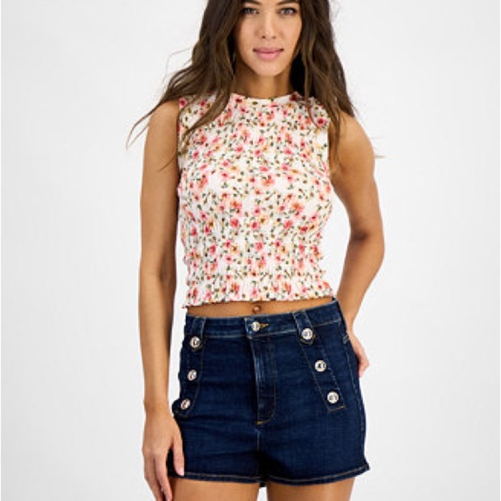 Vibrant Floral Sleeveless Top